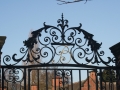 Wrought iron overthrow after full restoration