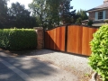 Wood and Metal Sliding Gate